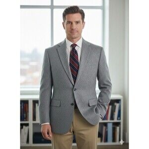 Stafford Blazer Men 42R 100% Camel Hair Tailored Classic Fit Sport Coat Jacket